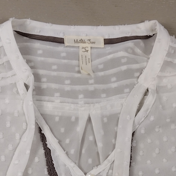 Matilda Jane Swiss Dot Sheer Top - Picture 8 of 9